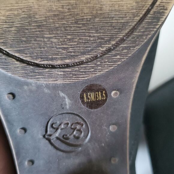 Lucky Brand Ellhen Booties Women's Size 8.5 Black Leather Ankle Boots Slip On - Picture 9 of 12